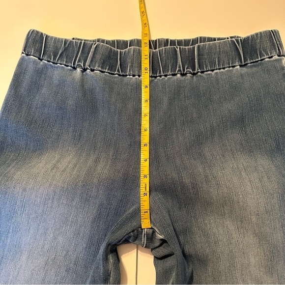 Soft Surroundings Pull On Cropped Slim Skinny Blue Jeans - XL - Picture 6 of 11